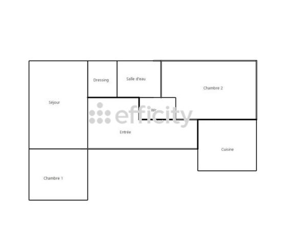 Appartement 3 pièces - 68 m² Exclusivité efficity