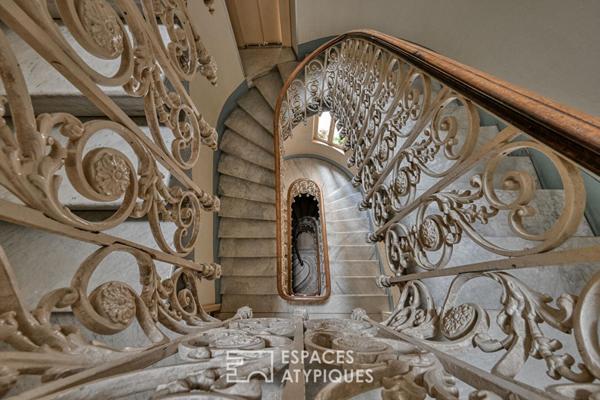 Élégant appartement Haussmannien avec ascenseur et terrasse couverte