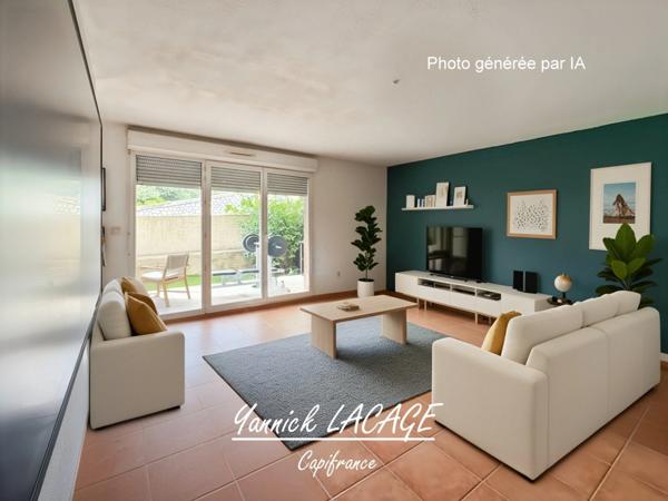 Appartement T3 en rez-de-jardin, fonctionnel et confortable, avec terrasse privative et stationnement MARSEILLE 13014