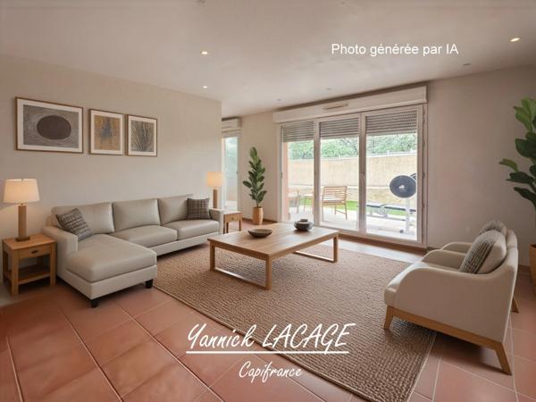 Appartement T3 en rez-de-jardin, fonctionnel et confortable, avec terrasse privative et stationnement MARSEILLE 13014
