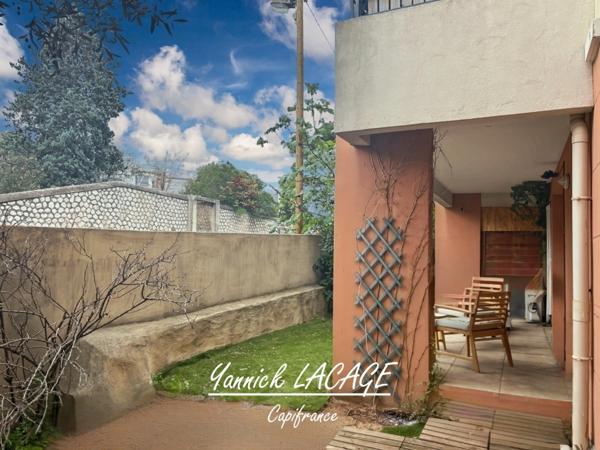 Appartement T3 en rez-de-jardin, fonctionnel et confortable, avec terrasse privative et stationnement MARSEILLE 13014