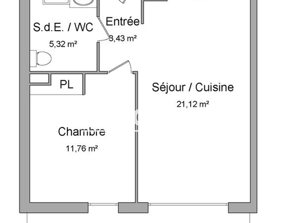 Location Appartement 2 pièces 41.63 m² - 1640 ROUTE DES LUCIOLES Biot 06410
