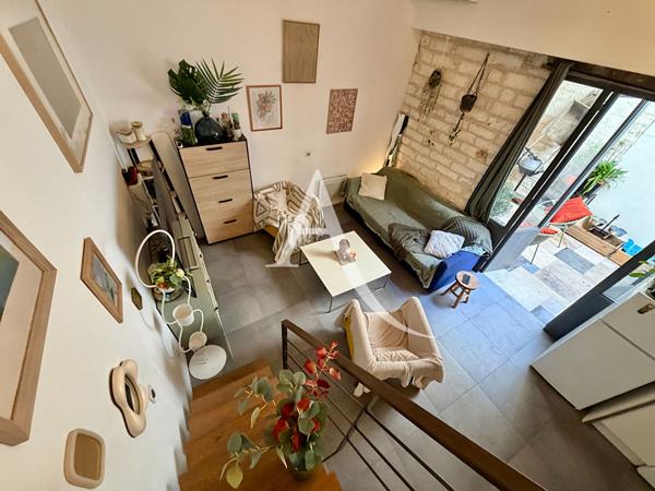MONTPELLIER - QUARTIER CLÉMENCEAU - ENSEMBLE IMMOBILIER - 2 STUDIOS MEZZANINE LOUÉS + COUR PRIVATIVE + GARAGE LIBRE - REVENU ANNUEL BRUT 13 440 € HORS CHARGES.