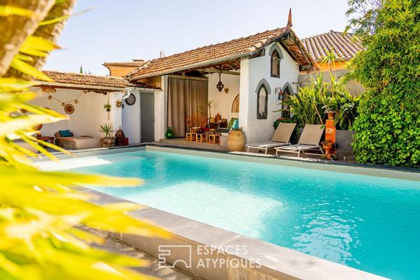Bastide bourgeoise au charme préservé au coeur du village