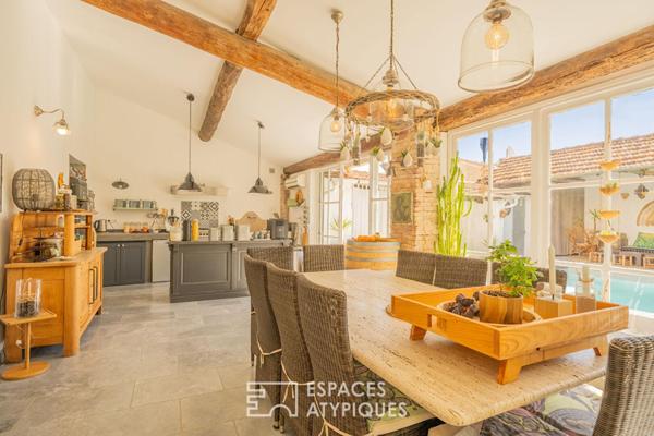 Bastide bourgeoise au charme préservé au coeur du village