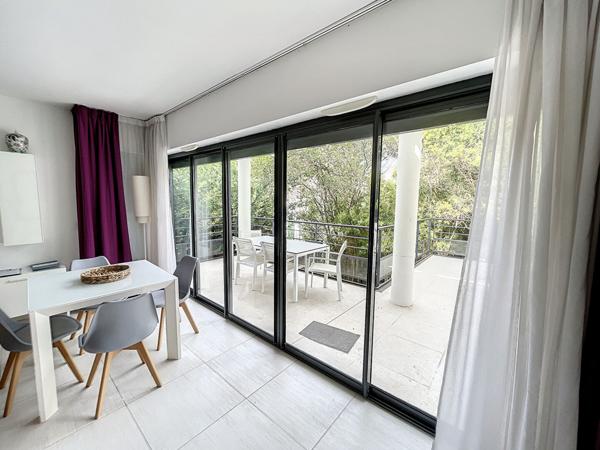 Cannes Montfleury, résidence sécurisée piscine, 3 pièces terrasse calme