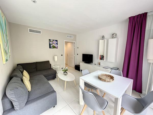 Cannes Montfleury, résidence sécurisée piscine, 3 pièces terrasse calme