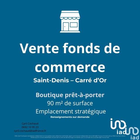 Boutique/Local commercial à vendre 90 m² Saint-Denis