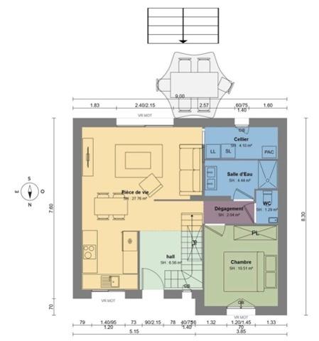 Terrain à vendre |  Breuil-Bois-Robert |  550 m²