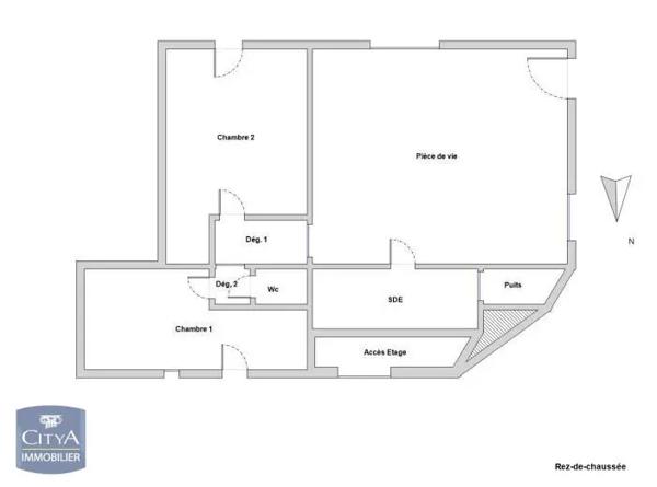 Appartement à louer 3 pièces 70.56m² Mozé-sur-Louet (49610)