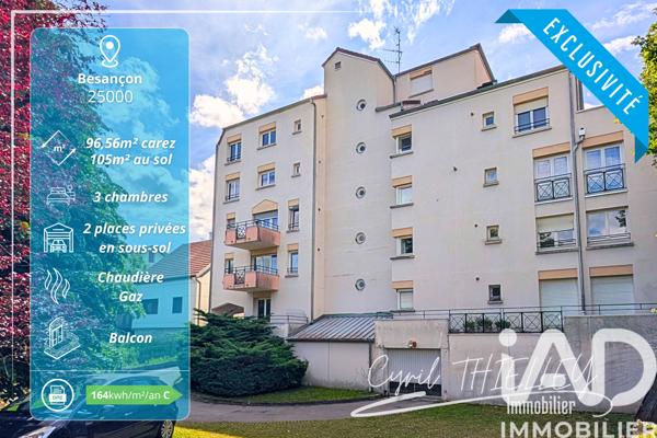 Appartement à vendre 4 pièces 96,56 m² Besançon