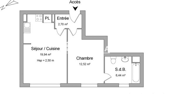 Location Appartement 2 pièces 41.6 m² - Asnières-sur-seine 92600