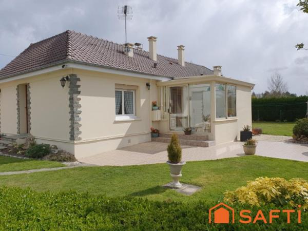 PLAIN PIED 4 CHAMBRES 102m2 JARDIN GARAGE 10min LISIEUX