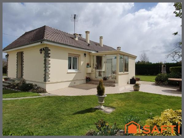 PLAIN PIED 4 CHAMBRES 102m2 JARDIN GARAGE 10min LISIEUX