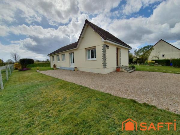 PLAIN PIED 4 CHAMBRES 102m2 JARDIN GARAGE 10min LISIEUX