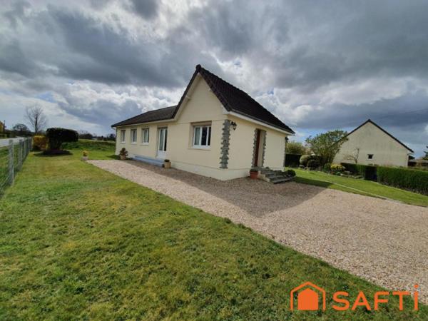 PLAIN PIED 4 CHAMBRES 102m2 JARDIN GARAGE 10min LISIEUX