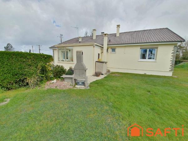 PLAIN PIED 4 CHAMBRES 102m2 JARDIN GARAGE 10min LISIEUX