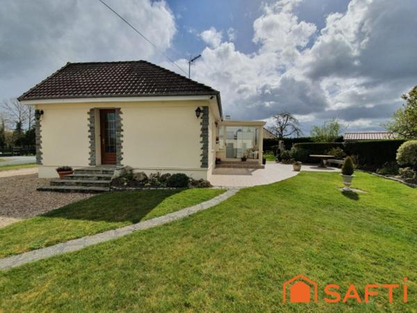 PLAIN PIED 4 CHAMBRES 102m2 JARDIN GARAGE 10min LISIEUX