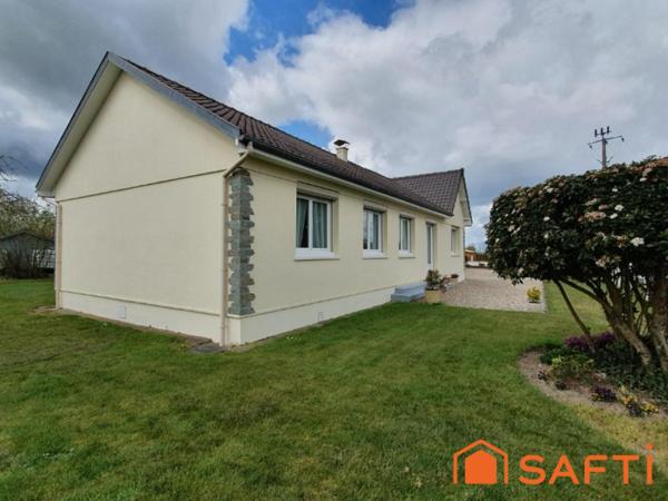 PLAIN PIED 4 CHAMBRES 102m2 JARDIN GARAGE 10min LISIEUX