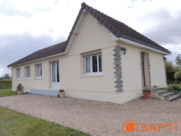 PLAIN PIED 4 CHAMBRES 102m2 JARDIN GARAGE 10min LISIEUX
