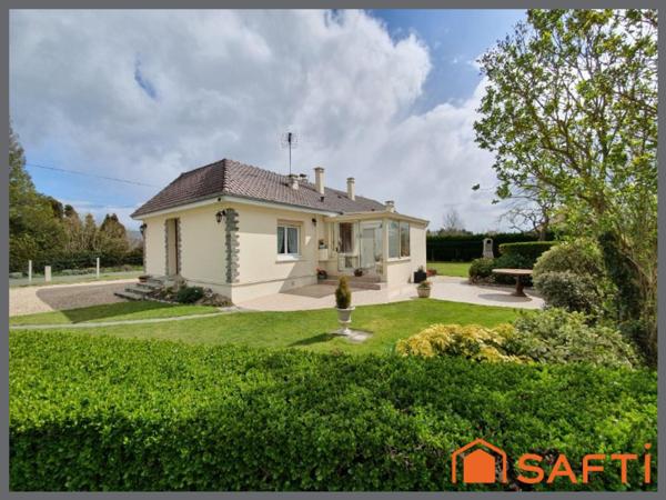 PLAIN PIED 4 CHAMBRES 102m2 JARDIN GARAGE 10min LISIEUX