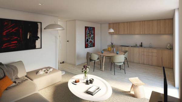 AURIBEAU, T3 de 57m2 avec grand jardin de 193m2 + Parking double, dans une résidence neuve