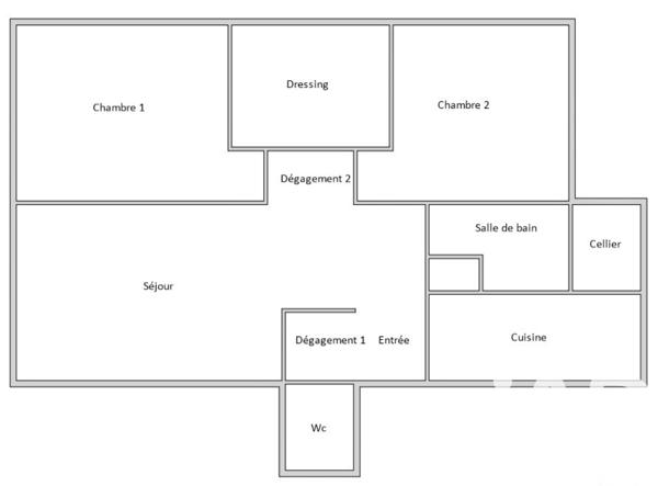 Appartement à vendre 3 pièces 75,07 m² Taverny