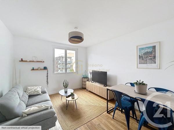 Appartement T3 à vendre  3 pièces - 57,57 m 2   ST JACQUES DE LA LANDE  - 35