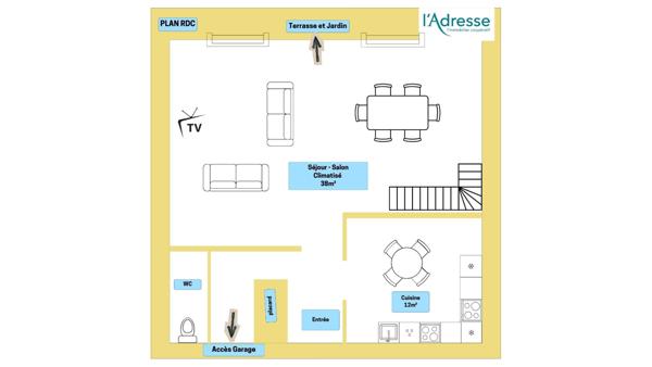 Maison T4 122m² avec garage et jardin