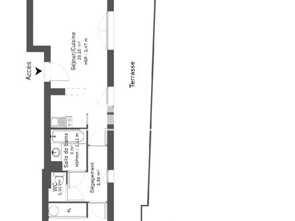 Location Appartement 2 pièces 38.33 m² - 18 AVENUE LEON VIALA Toulouse 31400