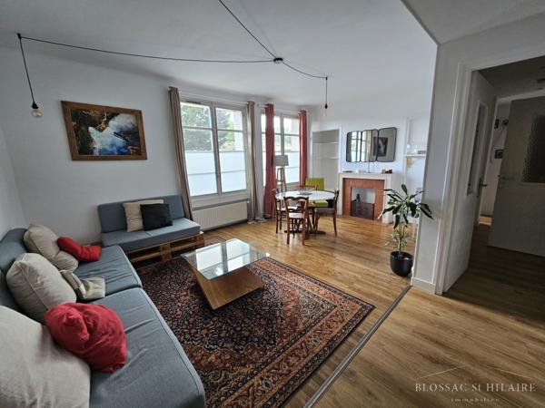 POITIERS CENTRE-VILLE secteur gare, appartement T3 meublé avec jardinet et cave.