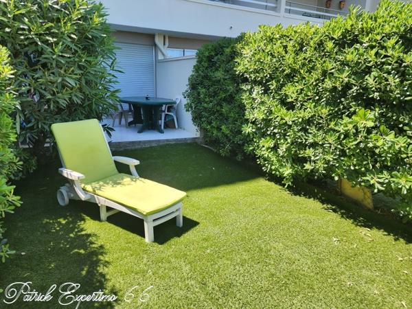 Canet-en-Roussillon (66140) 1ère LIGNE Studio Cabine de 26 m² avec terrasse de 30 m² face à la mer, avec parking aérien privatif à 200