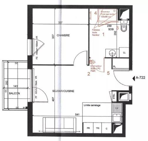 Location Appartement 2 pièces 40 m2 à Asnières-sur-Seine