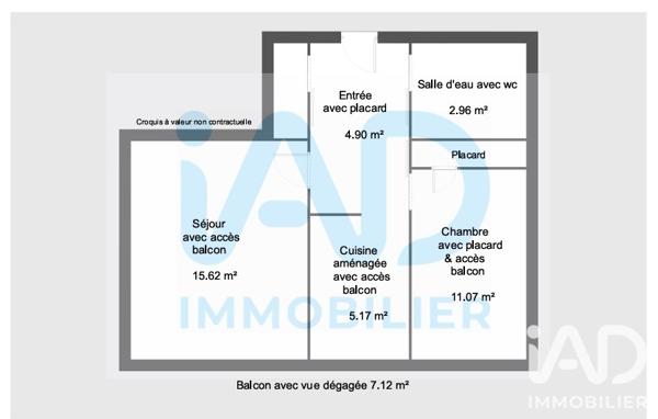 Appartement à vendre 2 pièces 41 m² Évreux