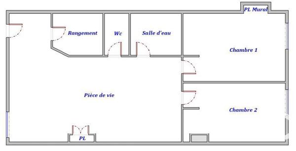Appartement à vendre 3 pièces 59 m² Grenoble