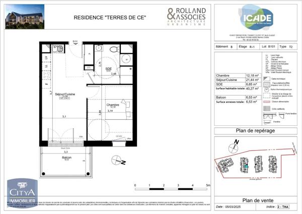 Appartement à louer 2 pièces 40.27m² Les Ponts-de-Cé (49130)
