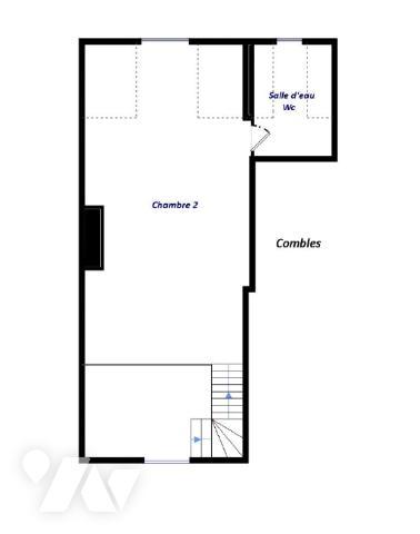 Duplex en très bon état situé 28 rue de Nantes, PARIS 19eme.