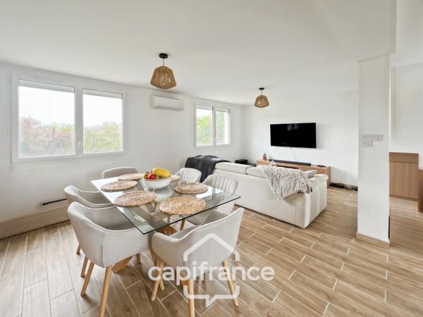 Maison rénovée de 3 pièces, jardin, garage, stationnements, proche des commodités