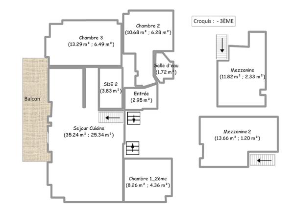 Appartement 4 pièces - 100 m² Exclusivité