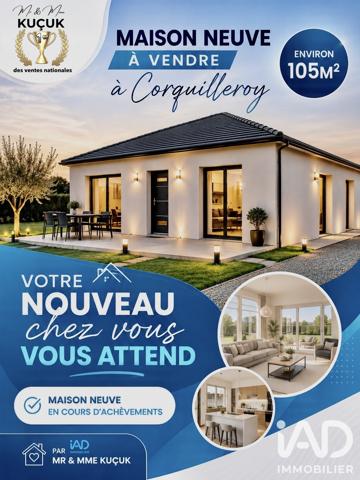 Maison à vendre 5 pièces 105 m² Corquilleroy