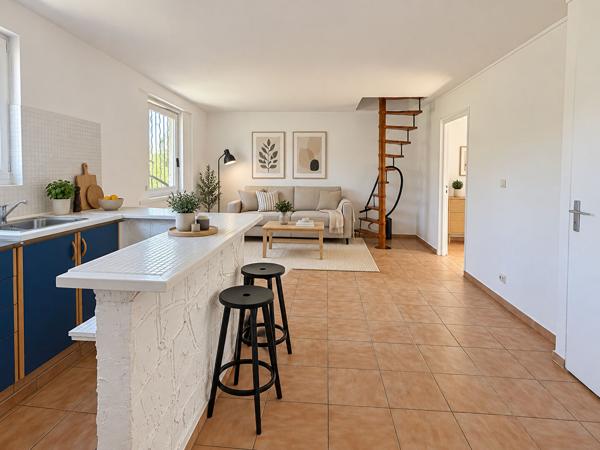 Appartement Gardanne 2 pièces - 36 m2 - chambre - mezzanine
