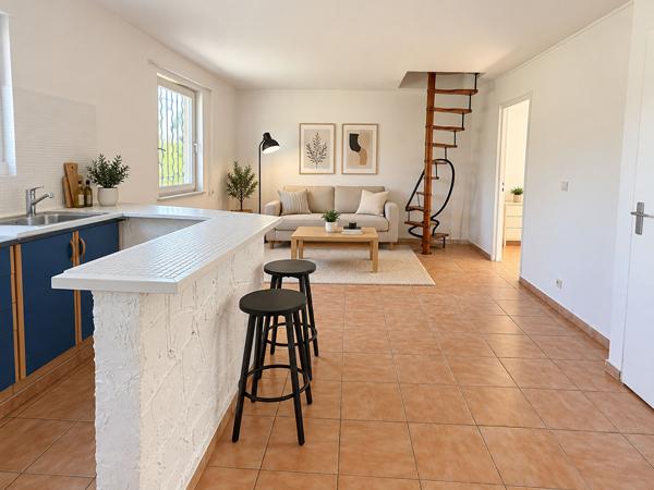 Appartement Gardanne 2 pièces - 36 m2 - chambre - mezzanine