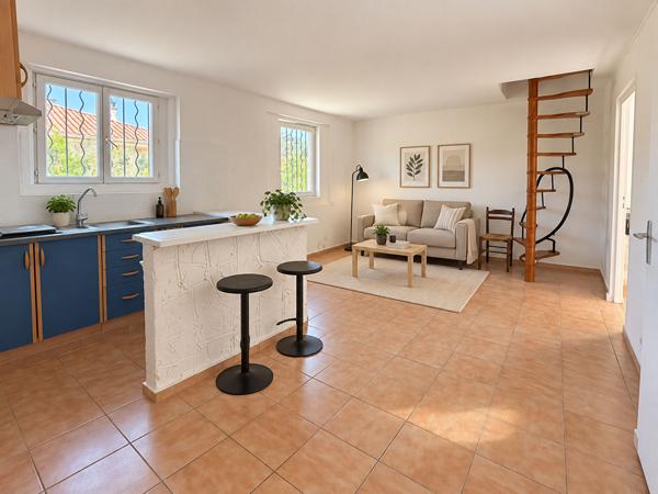 Appartement Gardanne 2 pièces - 36 m2 - chambre - mezzanine