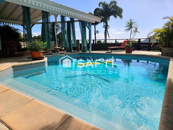 À Vendre – Maison avec vue mer dans le quartier très recherché de La Sagesse – Rivière-Salée