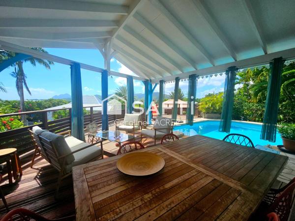 À Vendre – Maison avec vue mer dans le quartier très recherché de La Sagesse – Rivière-Salée