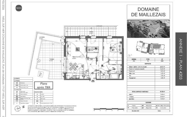 Appartement à louer    3 pièces • 61,20 m2 Nieul-sur-Mer