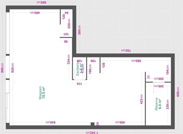 Local commercial 85m2 centre ville SAINT PIERRE D'OLERON (17)