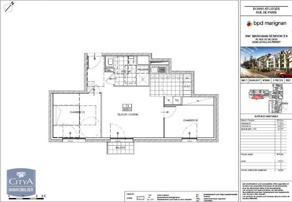 Appartement à louer 3 pièces 52.8m² Boissy-Saint-Léger (94470)