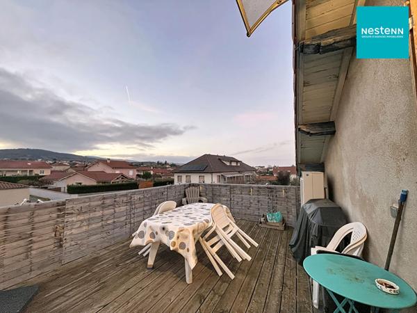 Immeuble - 3 appartements T4 de 74 m² + Terrain constructible 300 m²