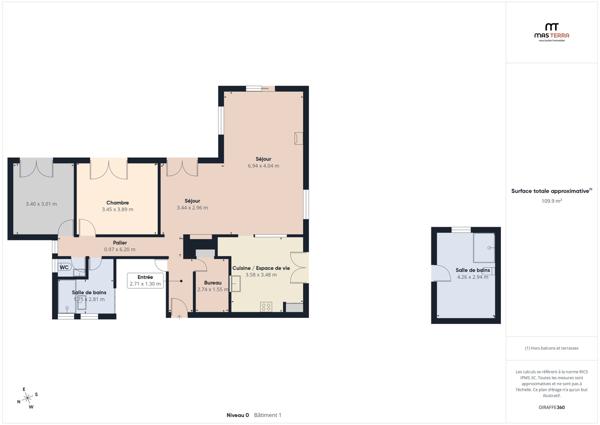 Maison 3 pièces - 102 m² Bien prestige